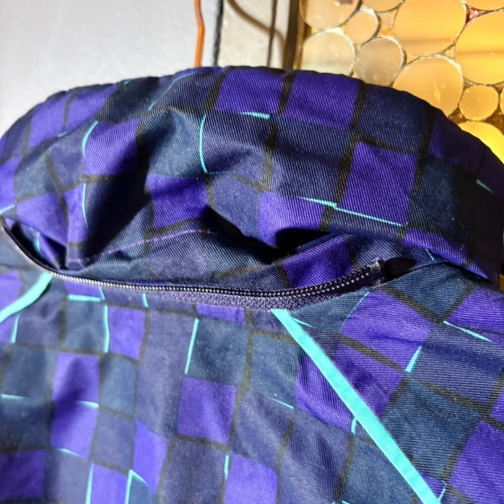 Columbia Omni-Heat Ski Jacket Purple Geometric Winter Coat Women S - Picture 6 of 12